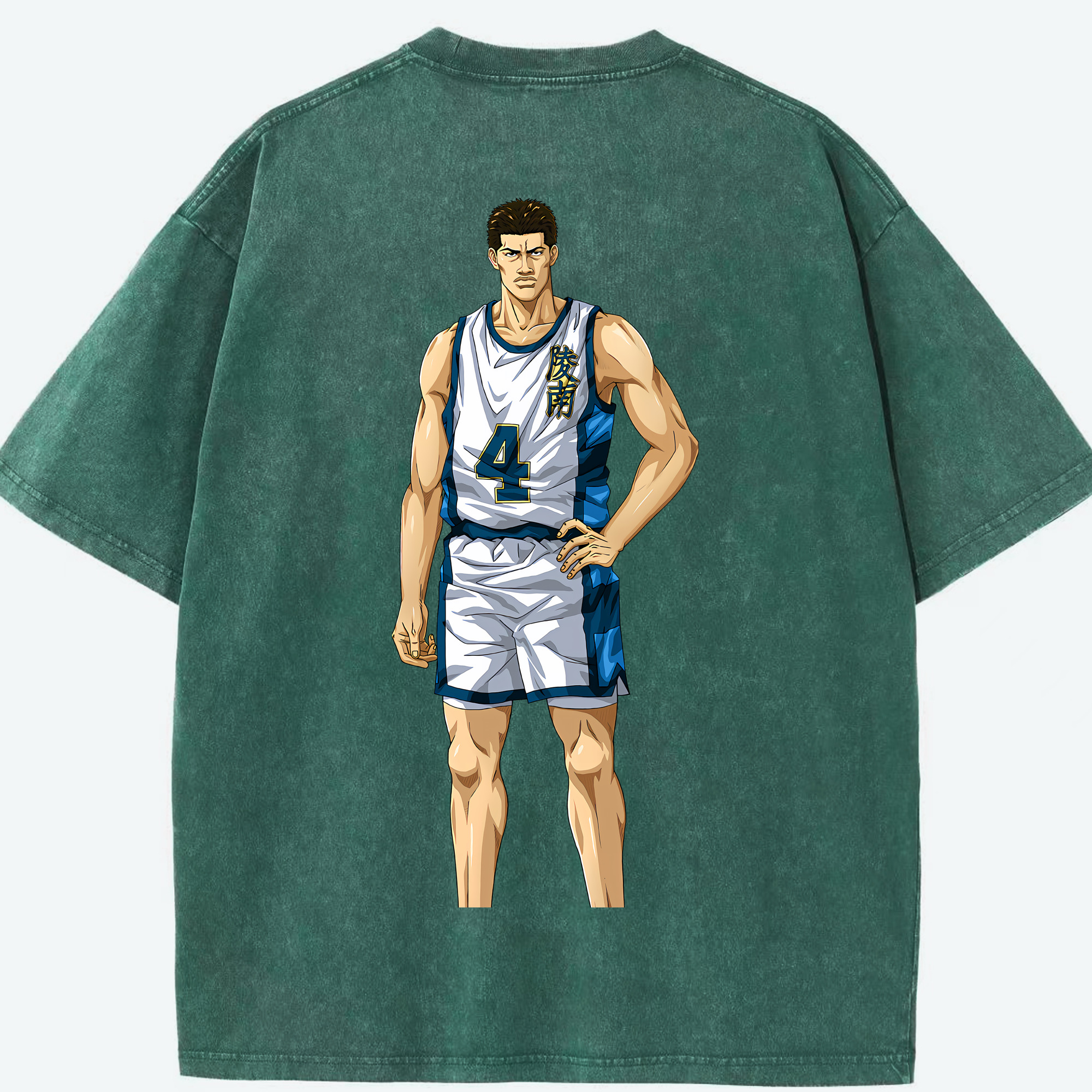 （画像用） SLAM DUNK／スラムダンク 綿100% ヴィンテージ風 半袖Tシャツ（背面プリント）